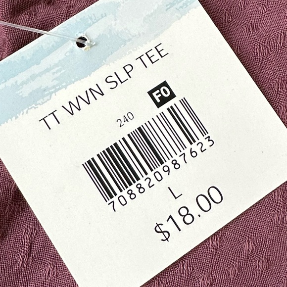 NEW! Maroon PJ short sleeve set size large, soft polkadot pattern - Picture 7 of 7